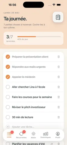 Clearly — écran 2
