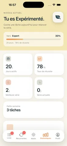 Clearly — écran 7