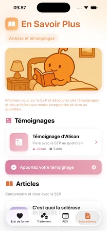 SEP Tracker — écran 5